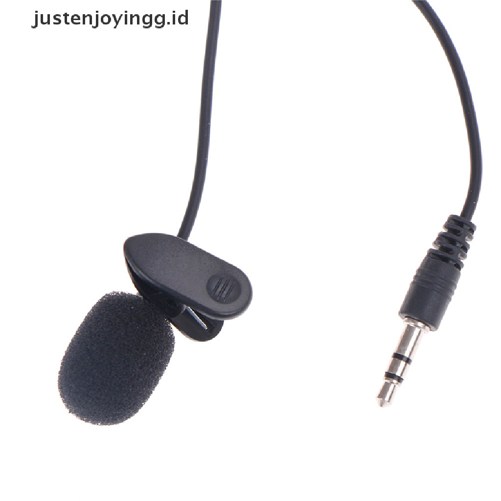 Mikrofon Studio Mini Model Clip-On Ukuran 1.5m 3.5mm Untuk Pc