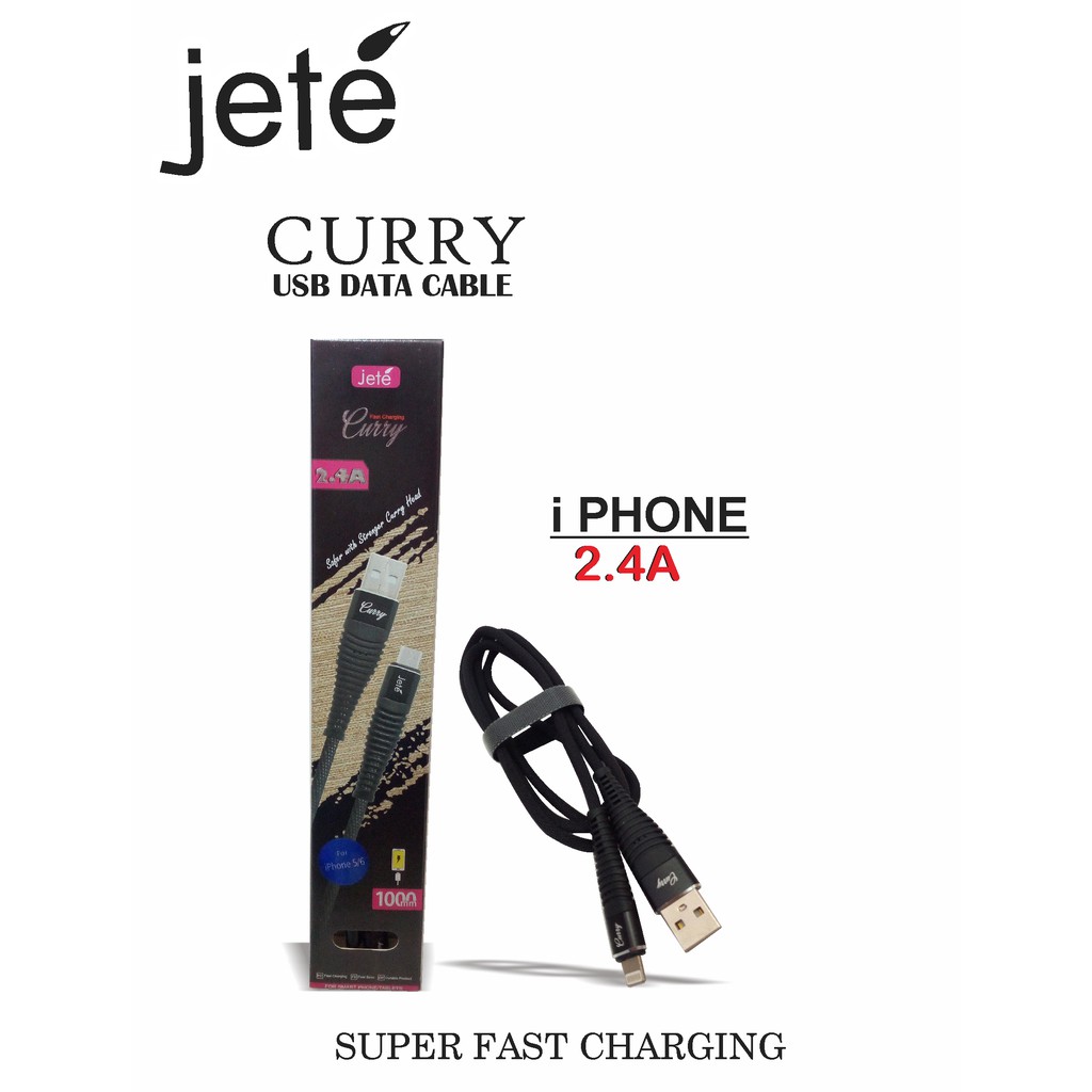 KABEL JETE CURRY  I PHONE  2.4A PACKING