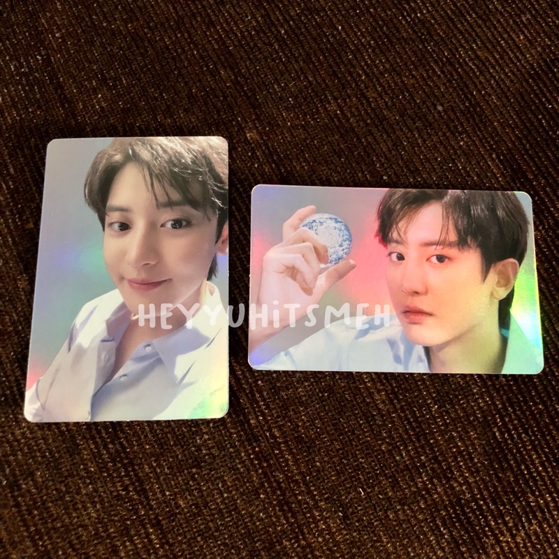 [READY] pc chanyeol nacific holo blue set hologram photocard official