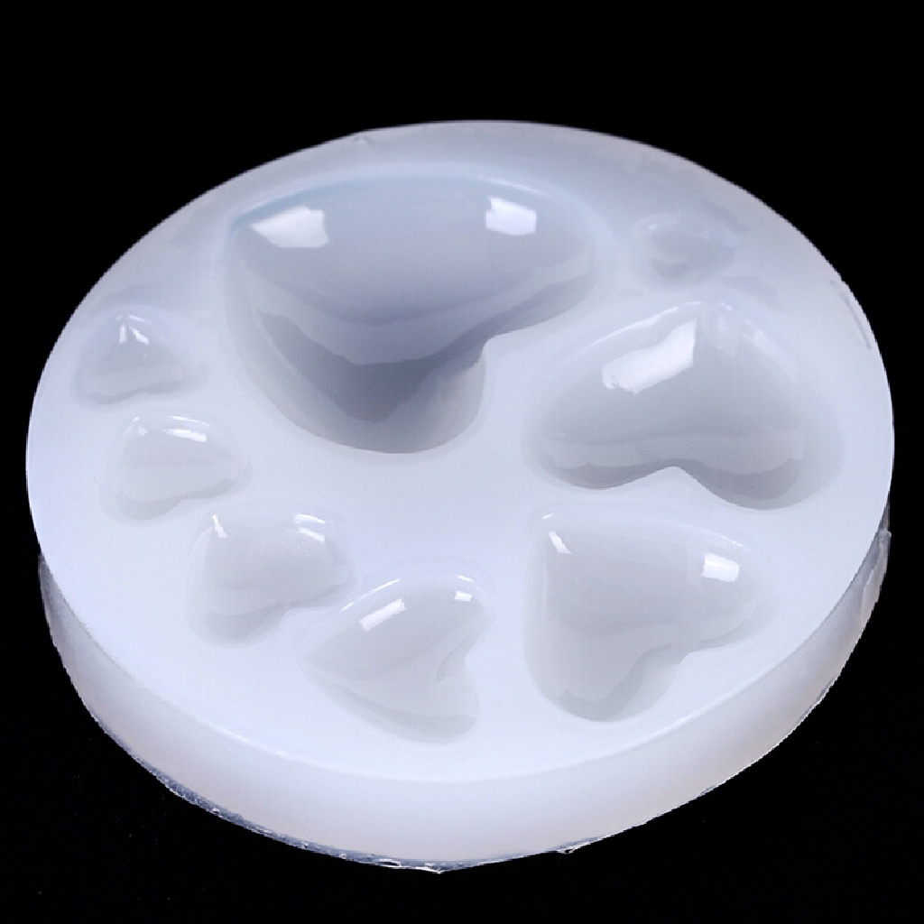 (AdornmentNo1) Cetakan Resin Bentuk Hati Bahan Silikon Untuk Membuat Perhiasan DIY