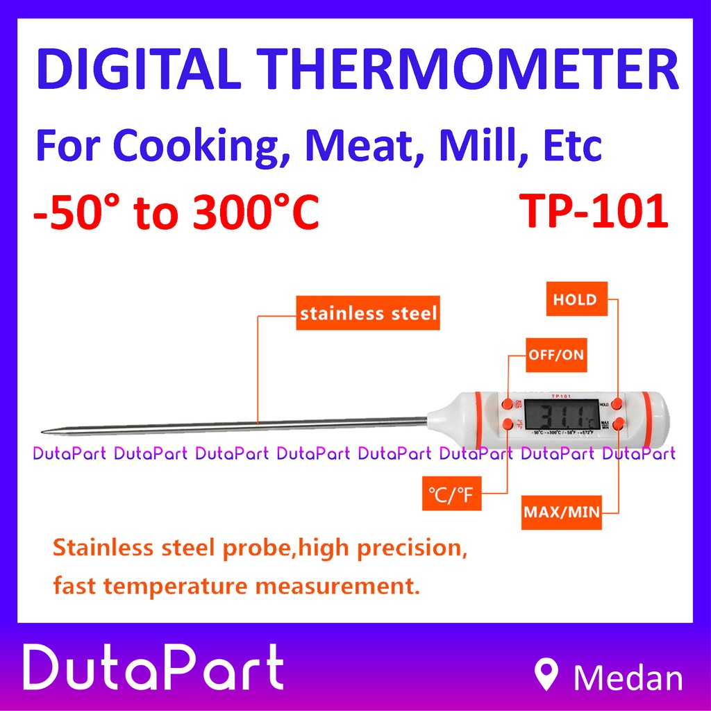 TP101 Digital Thermometer Dapur Masak Air Obat Kopi Susu Termometer