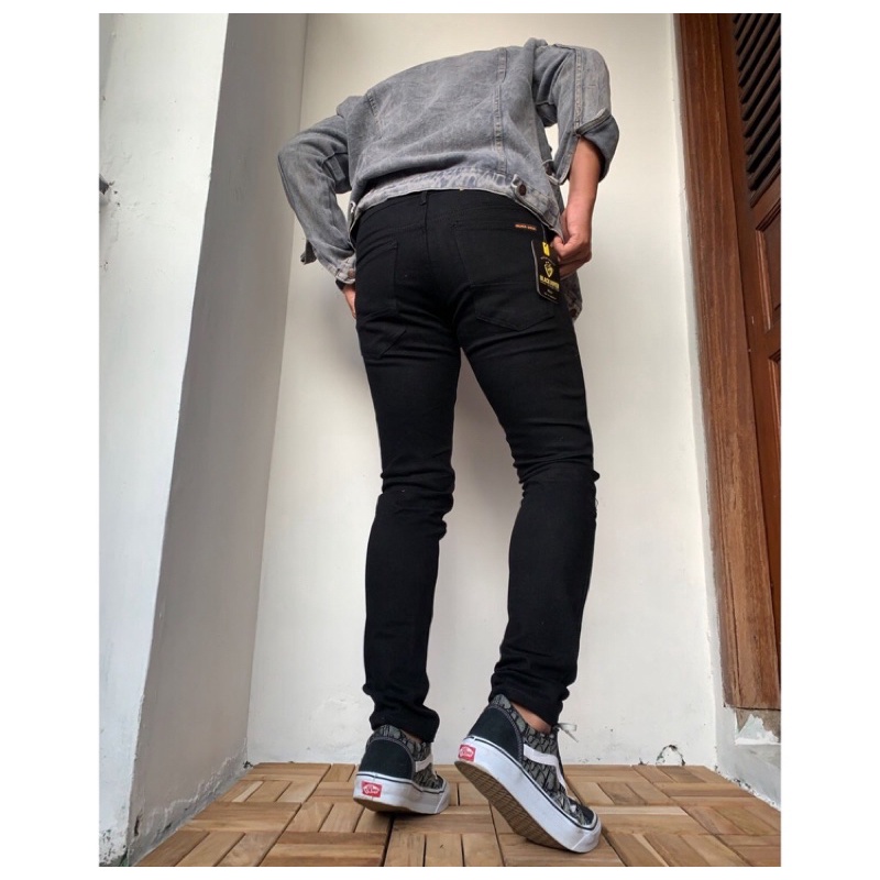 Celana panjang jeans pria hitam polos street/celana panjang jeans pria skiny street/celana panjang jeans pria keren