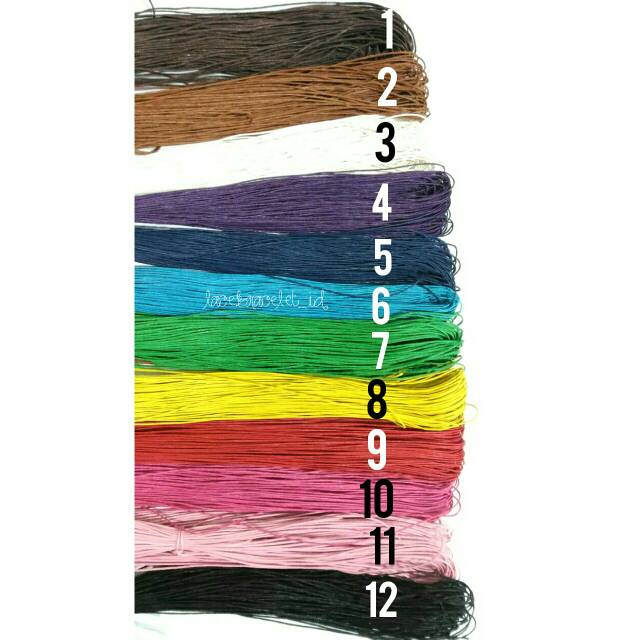 

Tali gelang 3 meter harga 1.200 tali gelang /tali kalung /tali bahan gelang /tali 3m