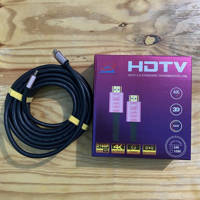Kabel HDTV V 2.0 5 meter 4k XBT