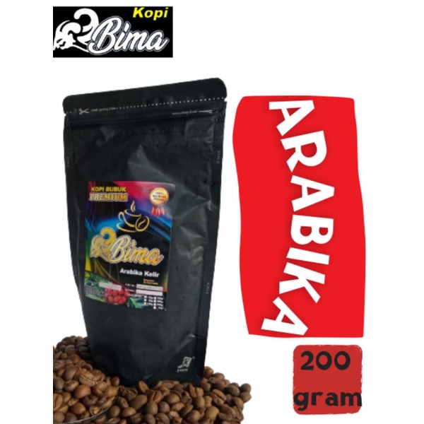 

Arabica kelir 200 gram bubuk atau roasted