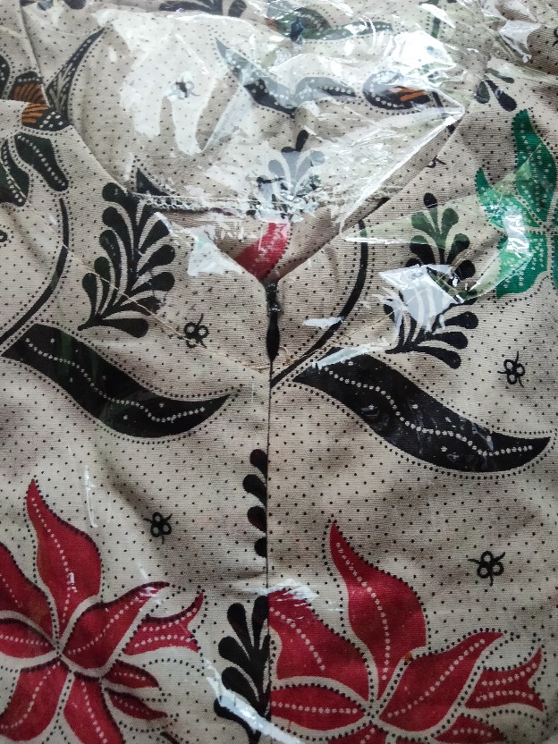 Tey-17 Batik Wanita Asj Sa Hrb026 Kenongo Kemeja Tosca Pendek
