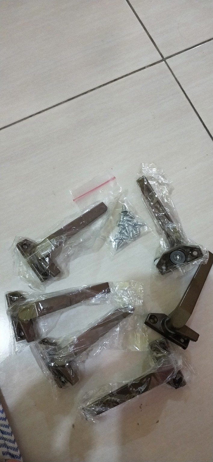 Rambuncis Kanan - Kiri Brown 009 / Handle Jendela Aluminium Weldom