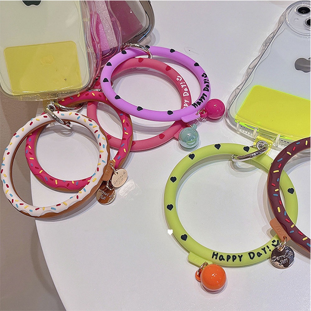 【COD Tangding】Ring Holder Handphone Bentuk Donat Bahan Silikon Anti Hilang