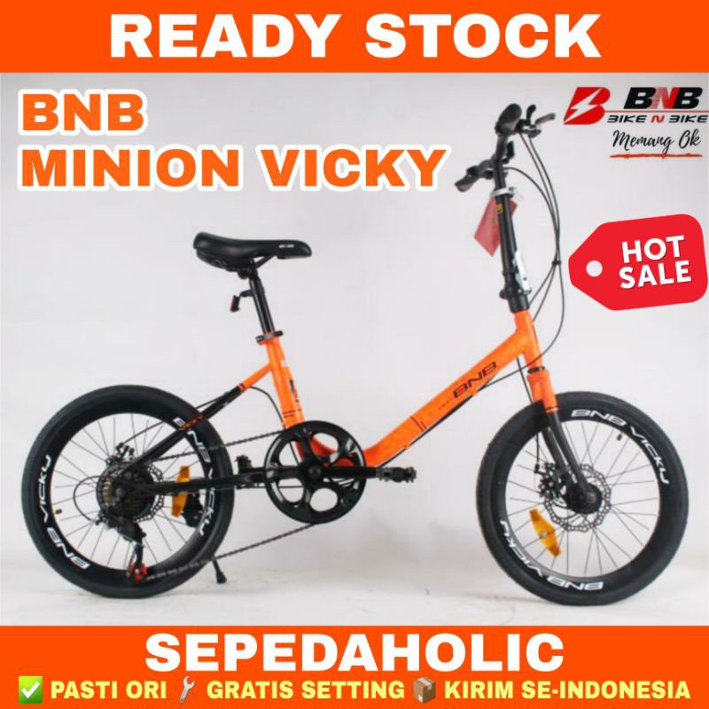 Sepeda Minion BNB VICKY 7 Speed Ukuran 20 Inch