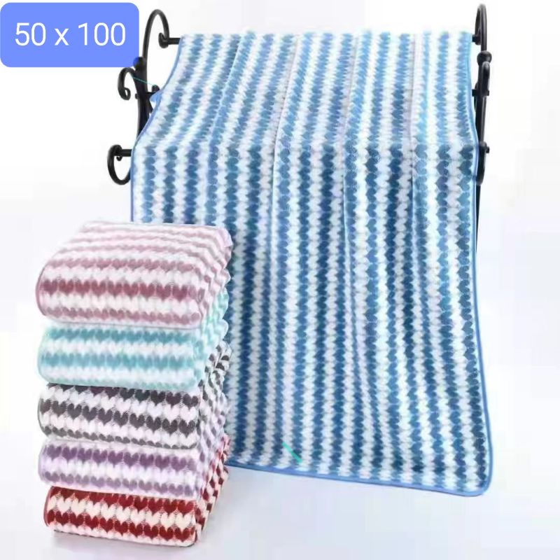 1 Pcs Handuk Towel Joy Life / Textile Boutique Kotak,Love,salur size 70x140 / 50x100