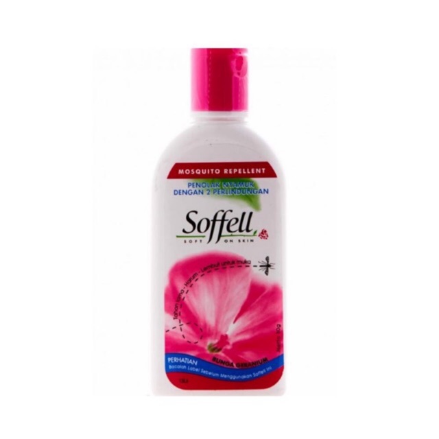 Soffell Lotion GERANIUM 80 grm anti Nyamuk