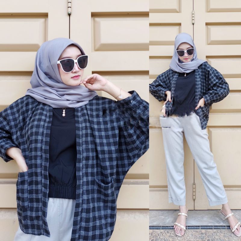 OUTER BALON FLANEL VIRAL OUTER BALON GRID