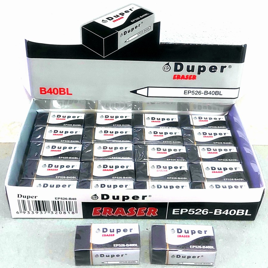 

Penghapus Pensil DUPER B40BL 1 Pack Isi 40 pcs