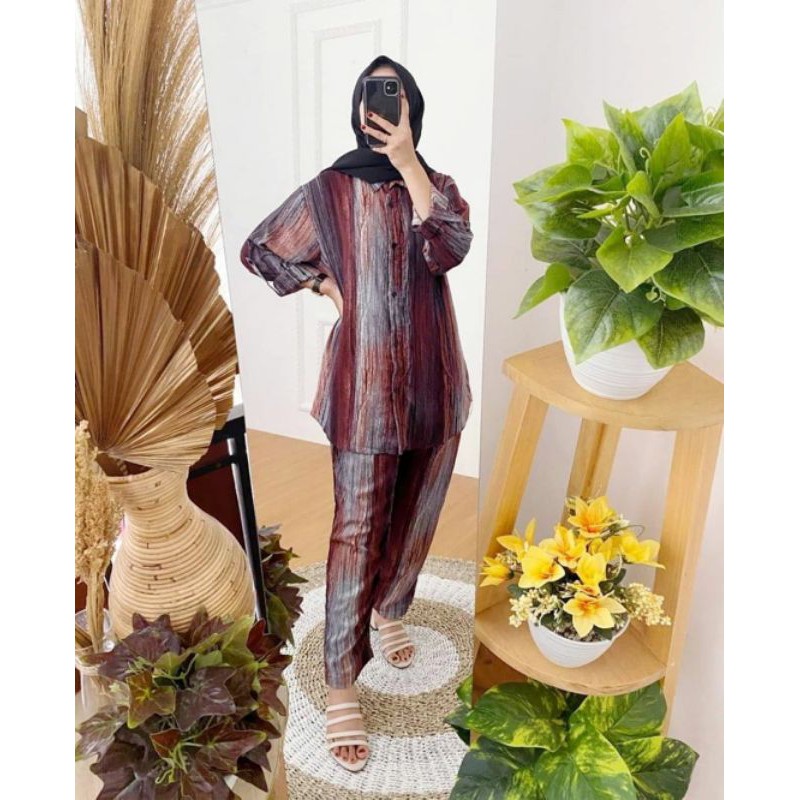 Grosir dan Ecer Baju Setelan Wanita Linzy One Set
