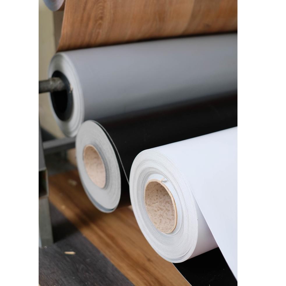 Jual Vinyl Lantai Polos Warna Putih / Vinyl Lantai Meteran / Vinyl