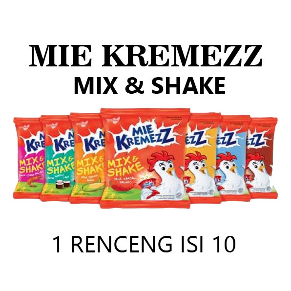 

MIE KREMEZZ MIX & SHAKE RENCENG ISI 10