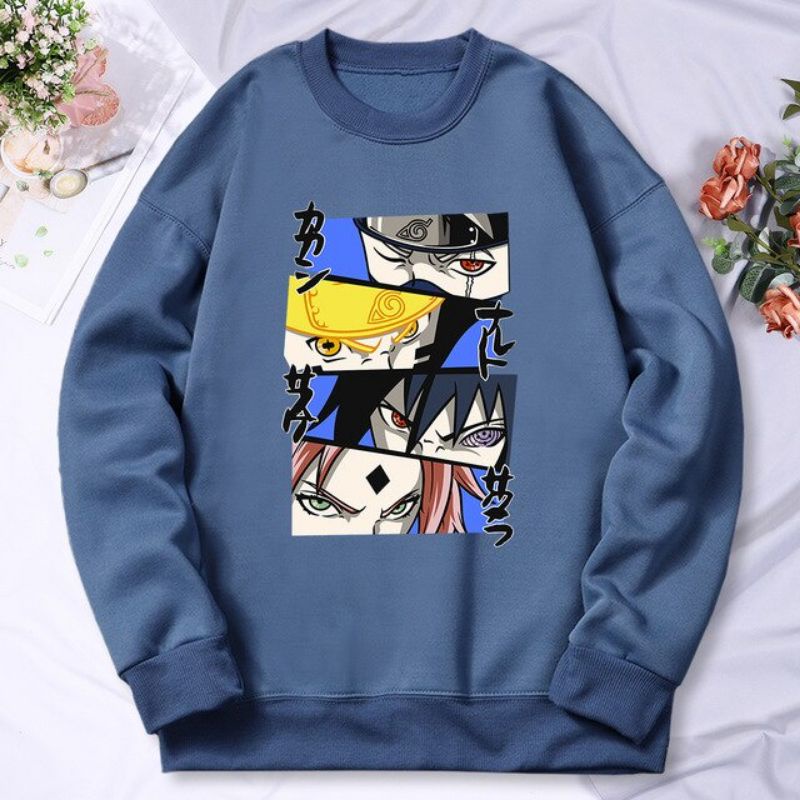 Sweater Crewneck Anime Naruto 7 Team - Crewneck Anime Sasuke Naruto Sakura