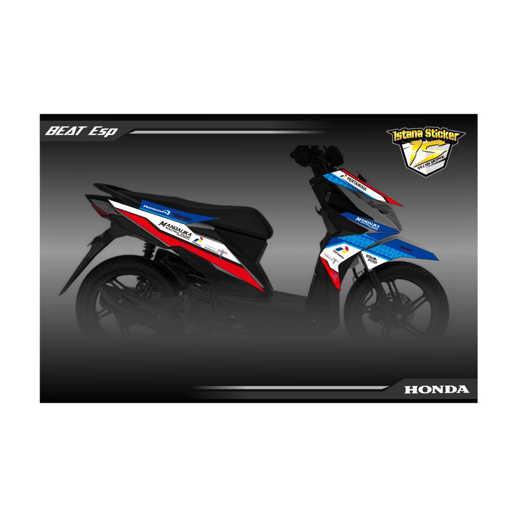 Stripping beat esp seri Mandalika SAG Racing team