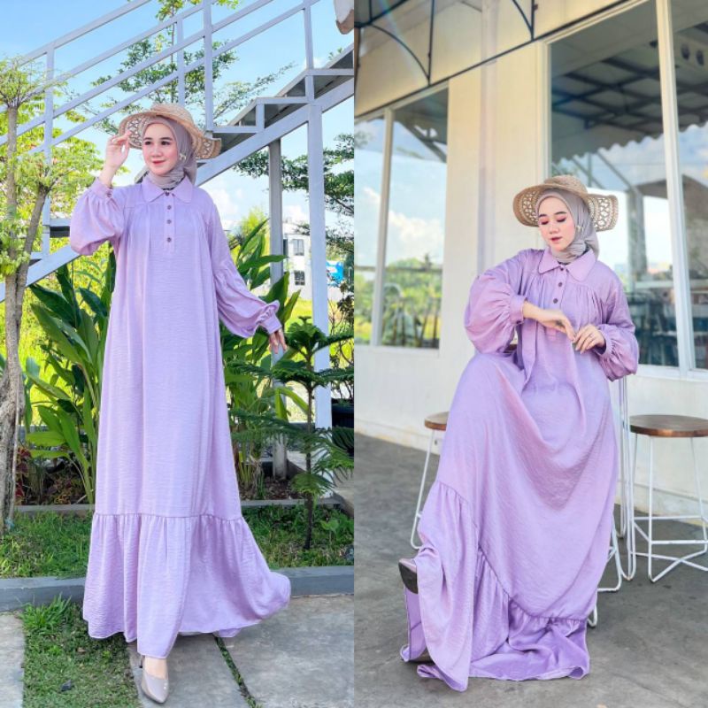 NEW DRESS MIRABELLA AIRFLOW BEST SELLER GAMIS MUSLIMAH KEKINIAN