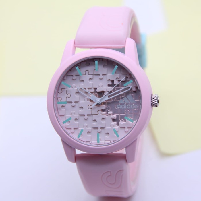 Jam Wanita ADIDAS RUBBER COVER PUZZLE ADA 5 WARNA 5 GREY Watch Murah BEST SELLER Berkualitas Cewek O