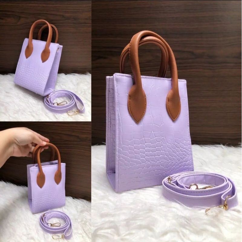 Tas selempang wanita fit bag croco/mini croco andin/Sling bag Korean/Tote bag