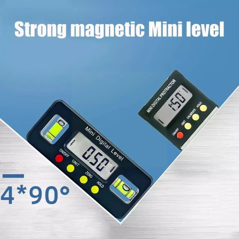 Alat Ukur Sudut Miring 360derajat Digital Protractor Inclinometer Level With Magnetic