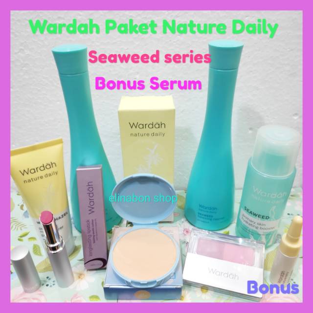 Wardah nature daily seaweed series bonus serum