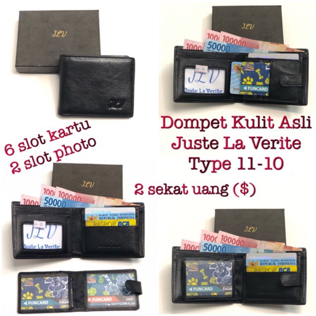 DOMPET PRIA JLV KULIT SAPI ASLI BERKUALITAS TYPE 11-10