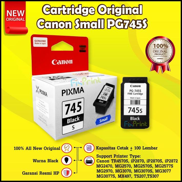 Cartridge Original Pg745S 745S Printer Canon Mg2570S Tr4570S Mg2570