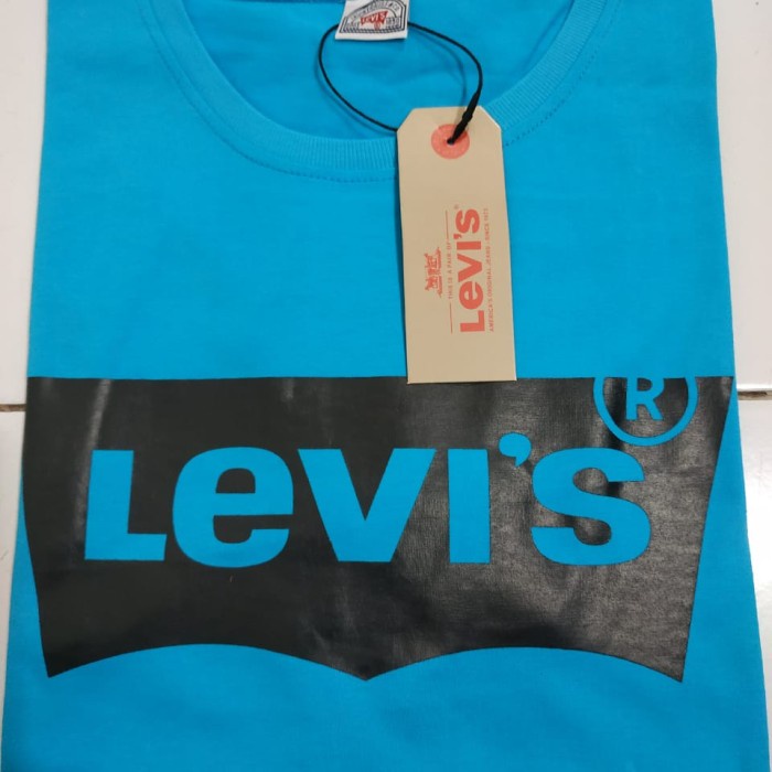 fws0G1H Kaos Oblong Levis Ori All Size - Turkis, All Size Hyj2011Jhh