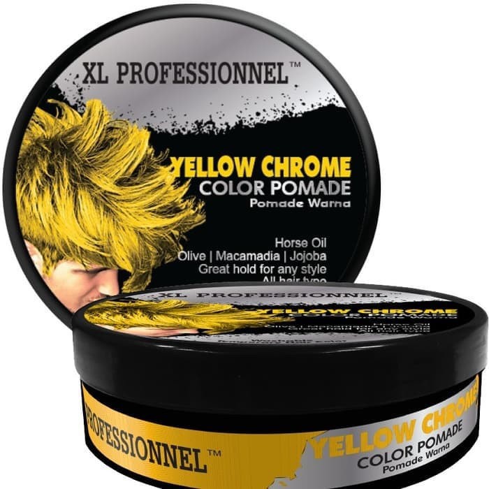 XL Professionnel Color Pomade YELLOW CHROME / Pewarna Rambut Temporary