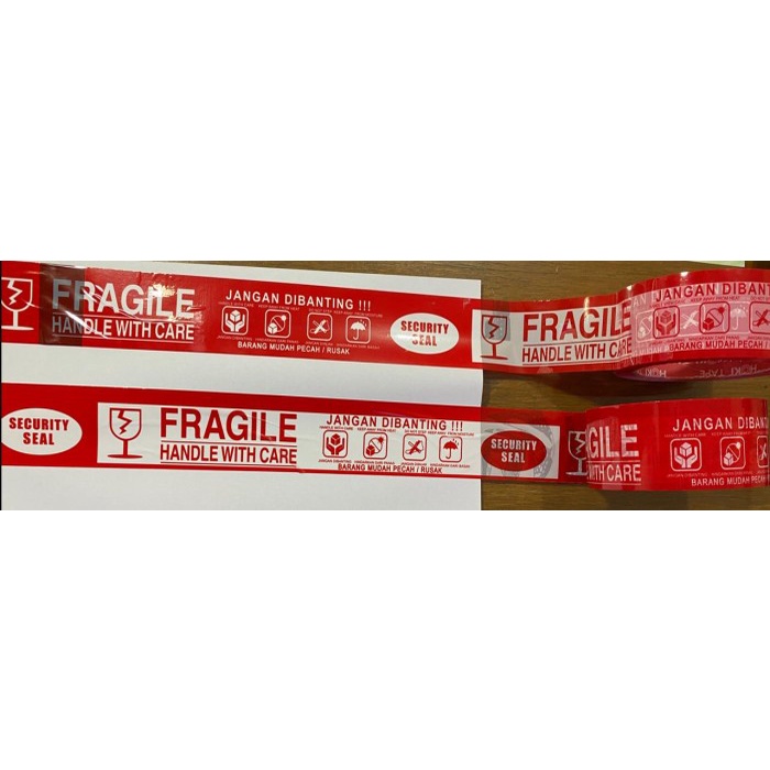 

Sale Promo 48Mmx200Yard "Hoki" Printing Jangan Di Bantigng Dan Fragile Trendi