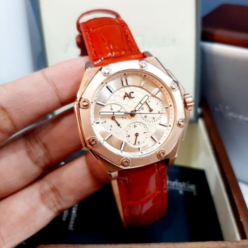 jam tangan wanita original alexandre christie AC 9601BF