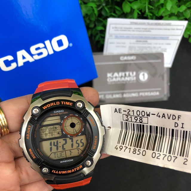 JAM CASIO AE-2100W ILLUMINATOR BATRE 10 TAHUN