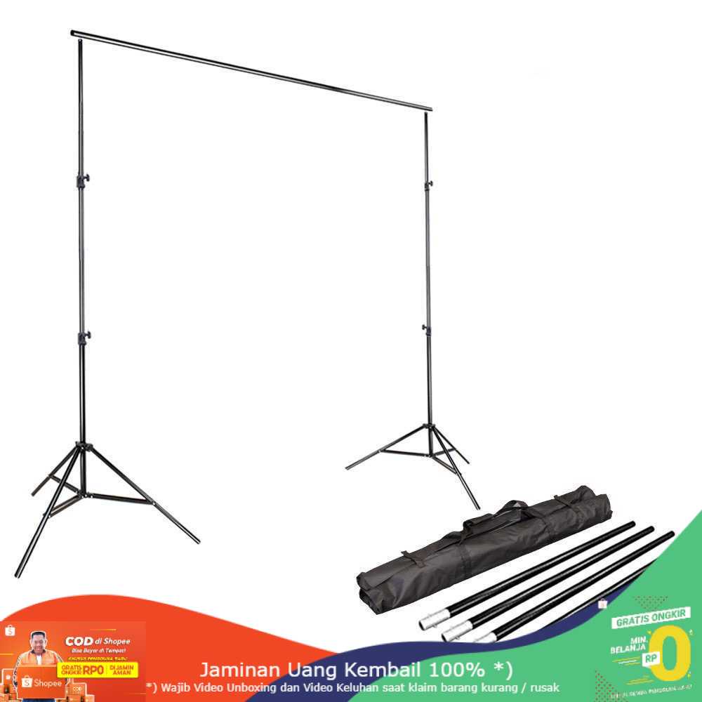 (BISA COD) RVOSTR STUDIO Bracket Stand Backdrop Foto Studio 190 x 300 cm - BS-300