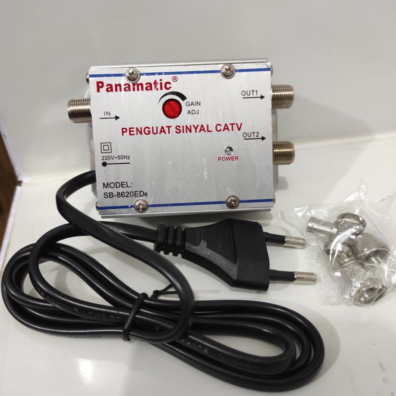 Booster TV (Penguat Sinyal &amp; Jernih) 2 Way / 3 Way / 4 Way / JMA Panamatic CATV Amplifier Boster Splitter