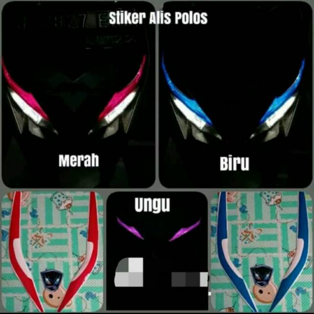 Jual STIKER STICKER ALIS POLOS VARIO 125/150 LED TAHUN 2015-2016-2017