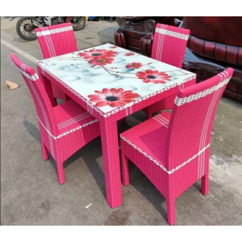 pengrajin rotan sintetis cirebon #mejamakanrotan