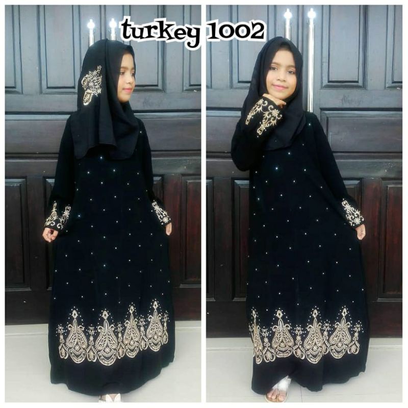 KUMPULAN ABAYA ANAK BEST SELLER Gallery Exclusive Abaya Hitam Gamis Anak Bordir