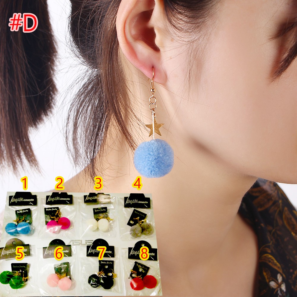 Anting panjang fashion wanita import ala korea kekinian aneka varian murah berkualitas 374