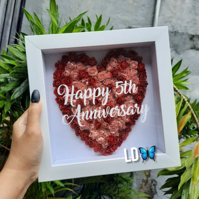 bingkai foto 3d/bingkai foto bunga/frame 3d/frame bunga/ bingkai seserahan/kado valentine