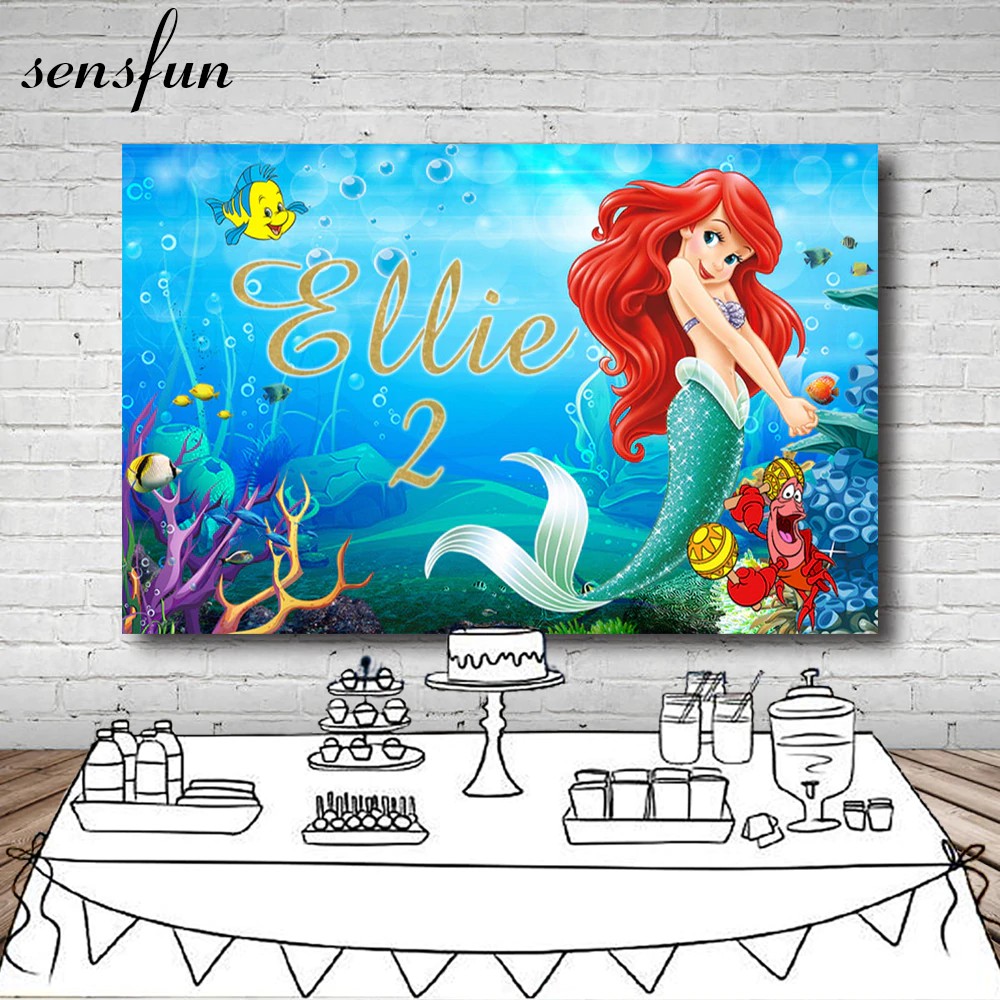 INDORETAIL | Fotografi | Video | Kamera Action Sensfun Perempuan Little Mermaid Fotografi Backdrop