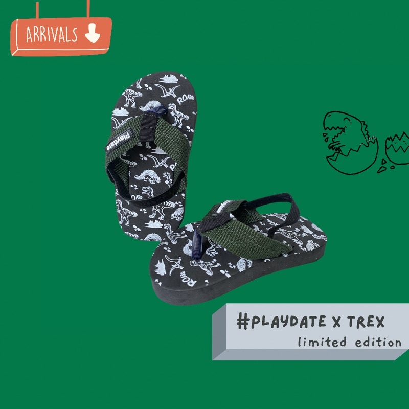 Sepatu Sandal Anak Laki Laki 1  2 Tahun Cowok Perempuan Belajar Berjalan Antislip / Sandal Bayi Sepatu Sendal Anak Bayi Laki Laki Antislip Dinosaurus Trex 1-2 Tahun