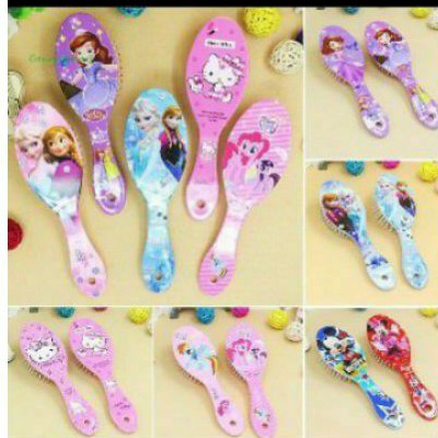 Sisir Rambut Anak Sisir Karakter FROZEN /Litle pony / Unicorn / Hello kitty / Princes