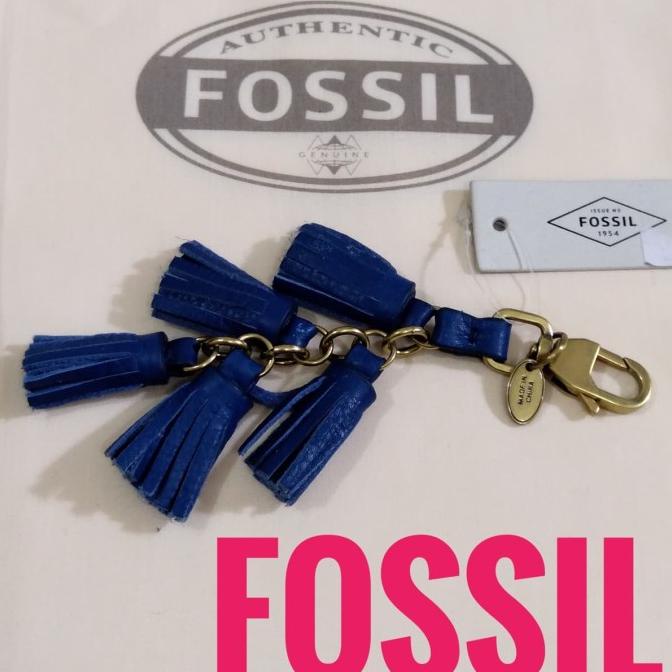 ACC TAS WANITA Gantungan tas, kunci MULTI TSSEL KEYFOB MARINE FOSSIL Orig