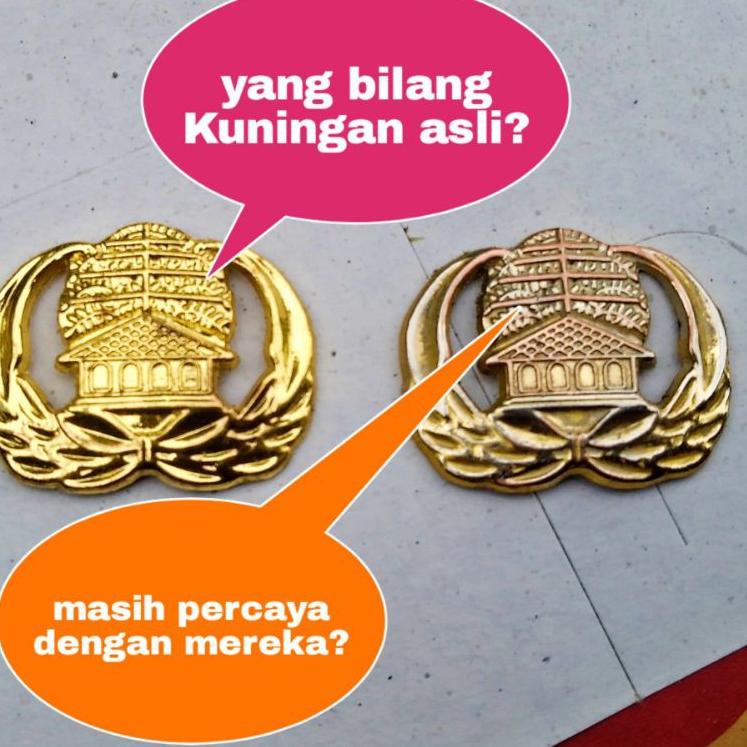 TERLARIS Pin Korpri - Magnet - Kuningan Asli - Anti Luntur Selamanya 3297 ↽