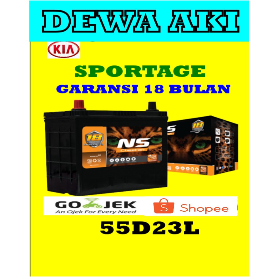 NS Cheetah 55D23L Aki Mobil