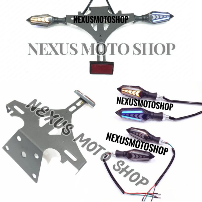 lampu sen led belakang ninja 250fi braket plat nomor ninja 250 FI