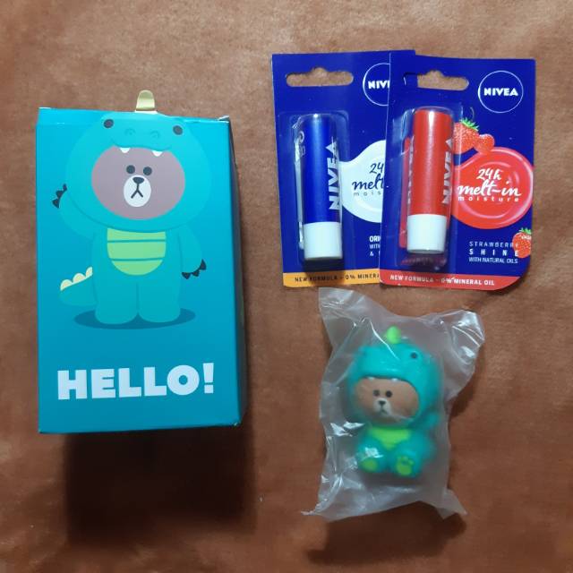 Nivea Lip Care / Lip Balm (Line Brown Zoo Edition)