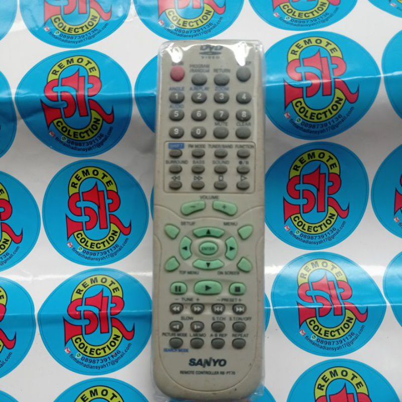 Remote dvd compo sanyo